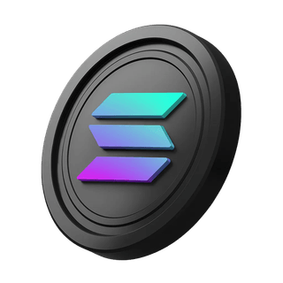 Solana SOL Coin, seitlich im Hero-Banner-Bereich platziert